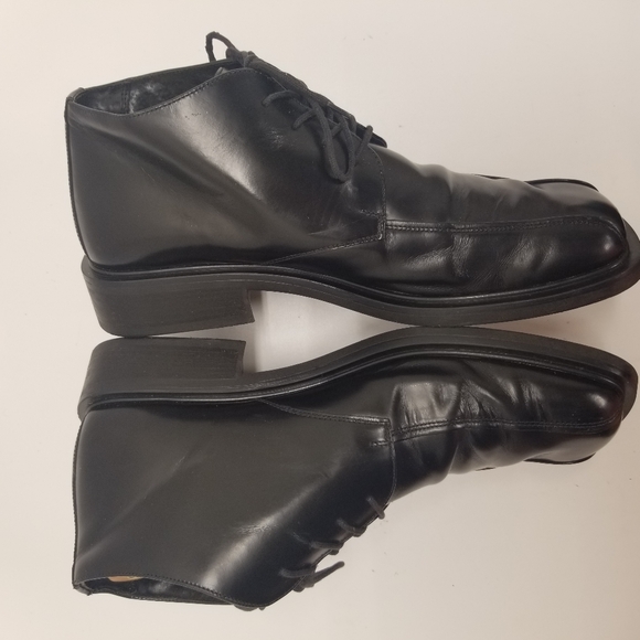 Kenneth Cole Reaction Mens Size 12 Black Leather Oxford Derby Ankle Lace… - Picture 3 of 12